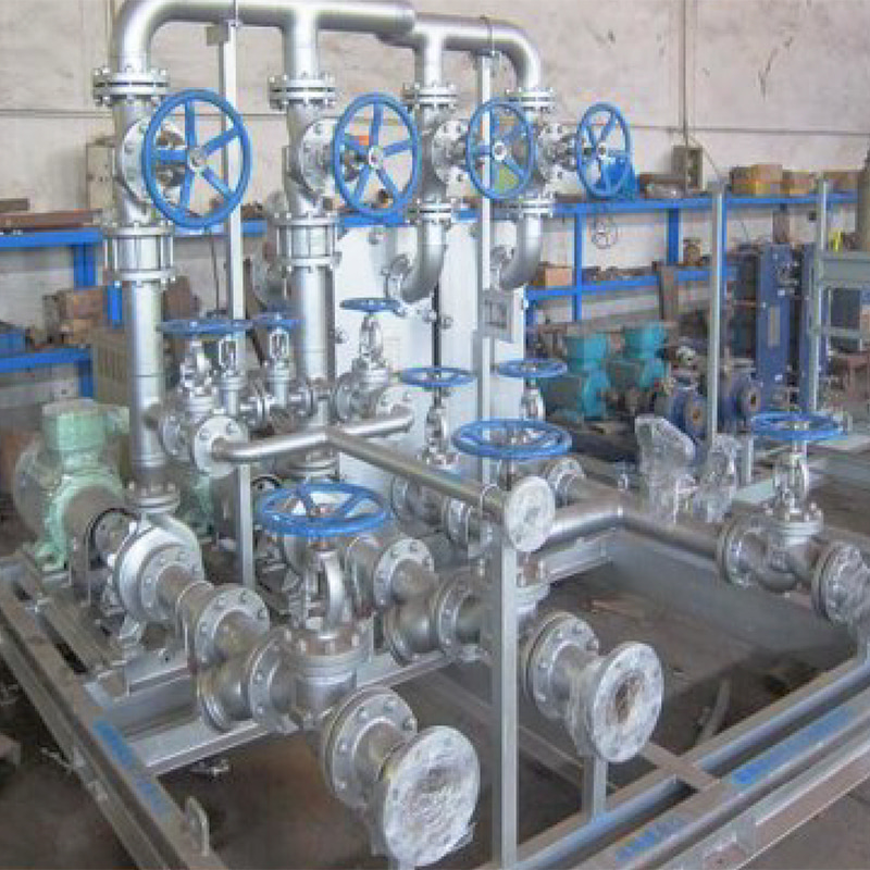 Pompstation voor hoge temperaturen
